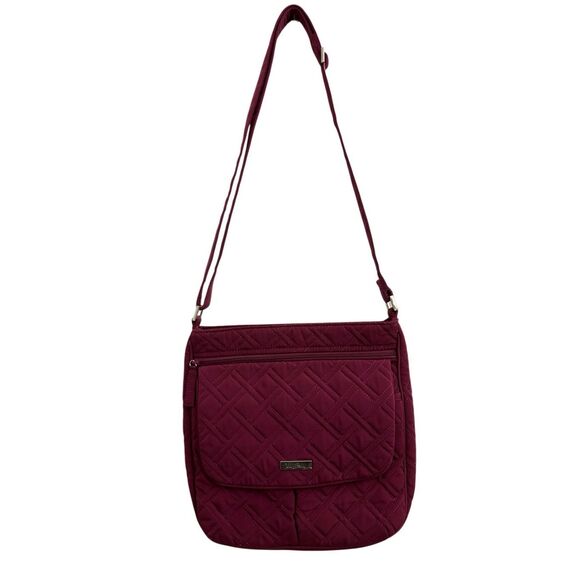 Vera Bradley Maroon Quilted Crossbody Bag - Picture 4 of 12
